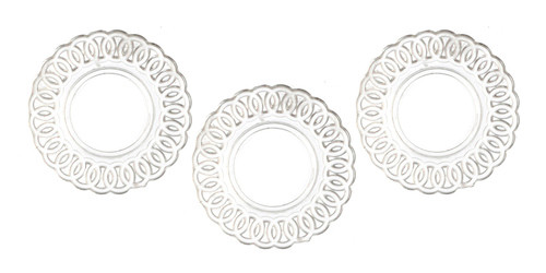 Lace-Edged Plates - Clear