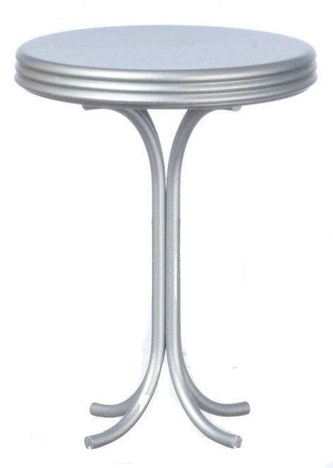 Round Tall Table - Silver