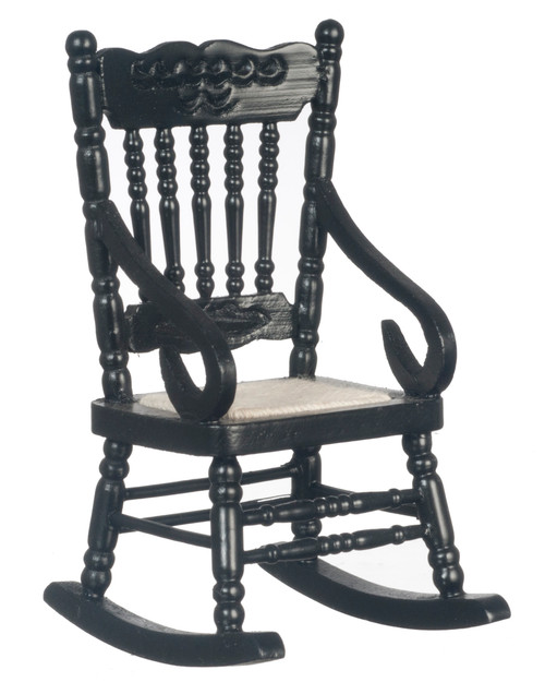 Dollhouse City - Dollhouse Miniatures Gloucester Rocker - Black