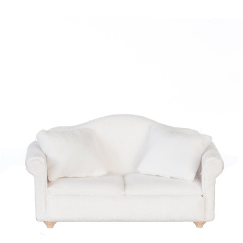 Sofa with Pillows - White