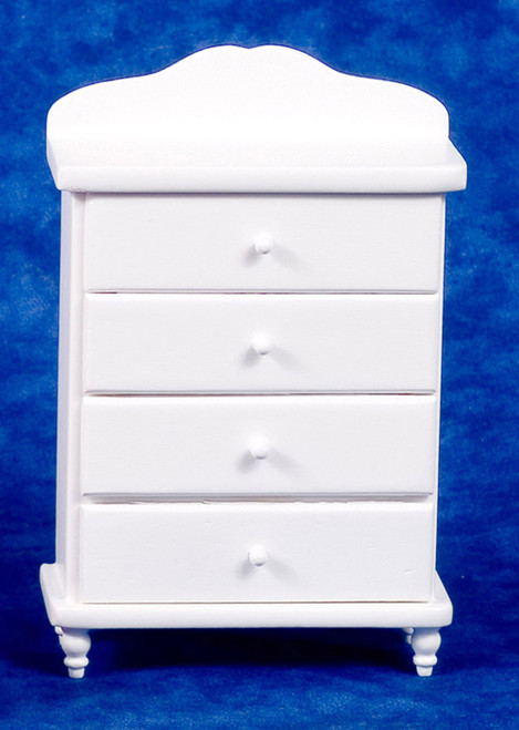 Dollhouse City - Dollhouse Miniatures Chest of Drawers - White