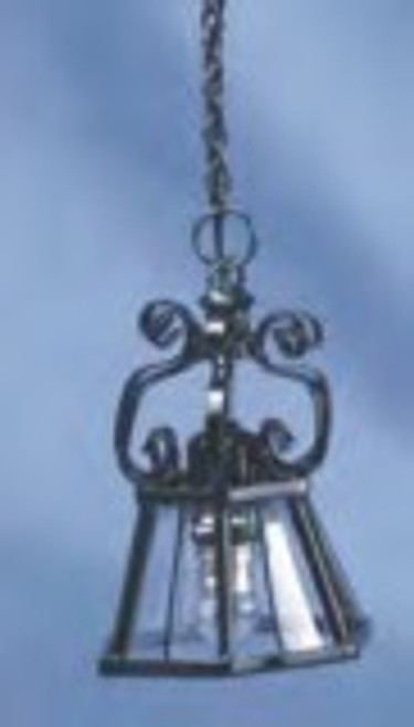 Ornate Hanging Iron Lamp