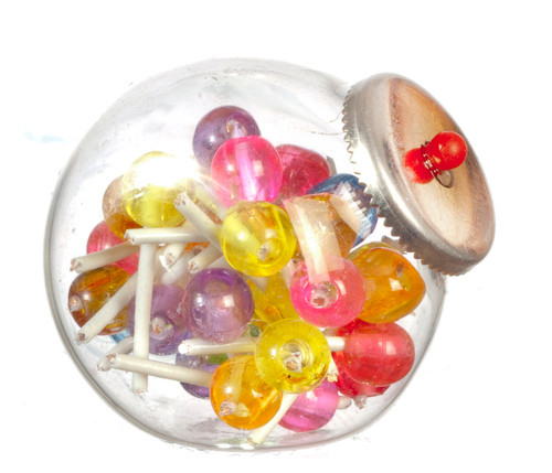 Glass Lollipop Jar