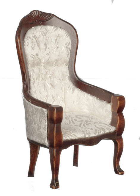 Victorian Gent's Chair - Walnut Brocade