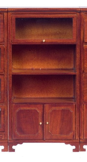 Bookcase One Glass Door - Walnut