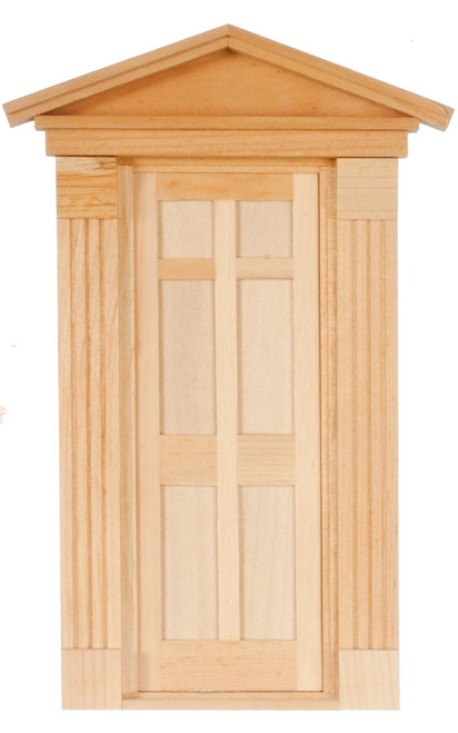 Dollhouse City - Dollhouse Miniatures 6 Flat Panel Federal Door