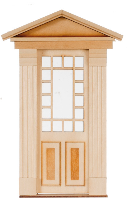 Dollhouse City - Dollhouse Miniatures 17 Light - 2 Panel Federal Door