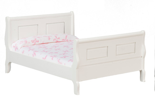 Sleigh Bed - White