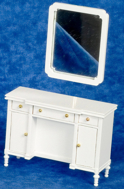 Dresser with Mirror - White