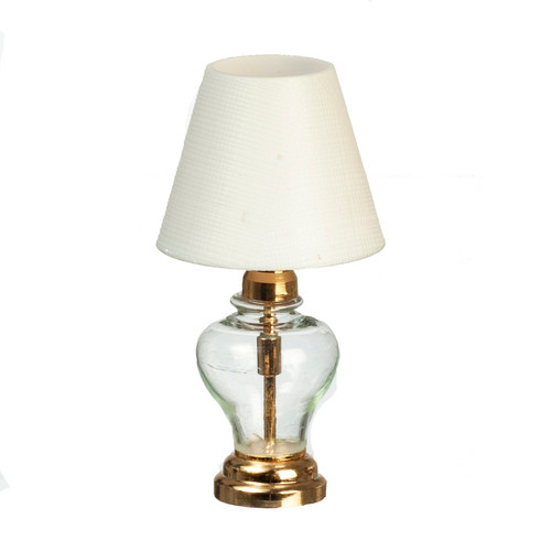 LED White Glass Table Lamp