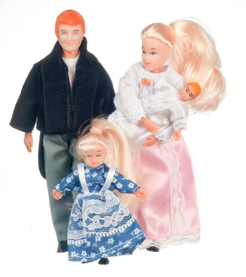 Victorian Doll Family - Blonde - 4 pc