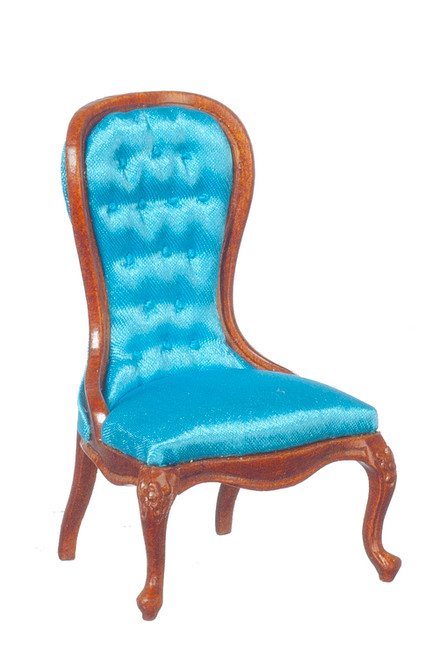 Spoon Back Slipper Chair - Blue
