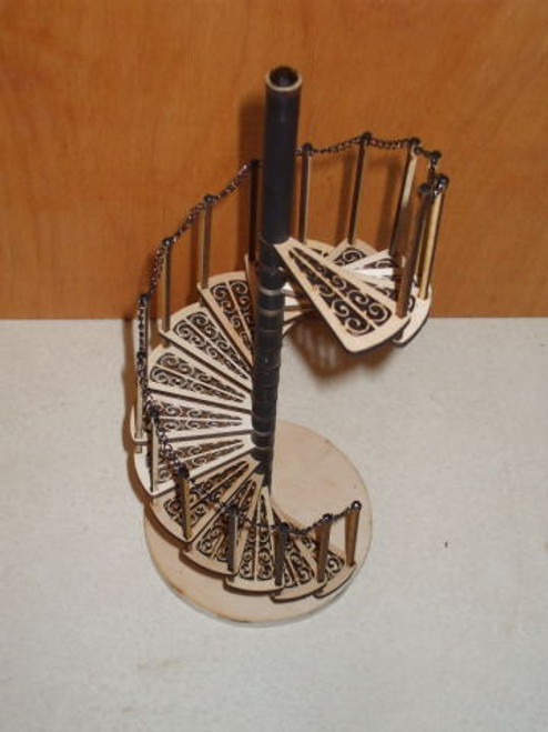 Dollhouse City - Dollhouse Miniatures Spiral Staircase