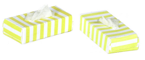 Dollhouse City - Dollhouse Miniatures Tissue Box - Yellow