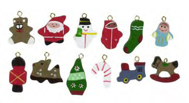 Flat Wood Christmas Ornaments