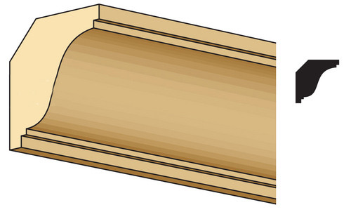 Dollhouse City - Dollhouse Miniatures Large Cornice Molding