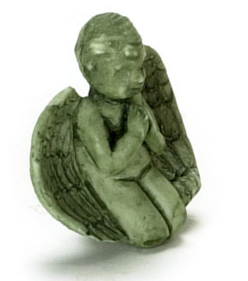 Praying Cherub - Green