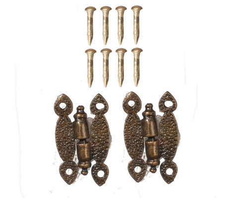 Hinges with Pins- Antique Brass