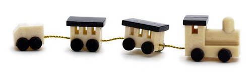Natural Plastic Train Set