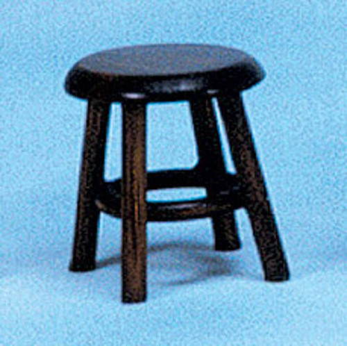 Dollhouse City - Dollhouse Miniatures Stool - Walnut