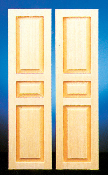 Dollhouse City - Dollhouse Miniatures 3-Panel Shutters Set