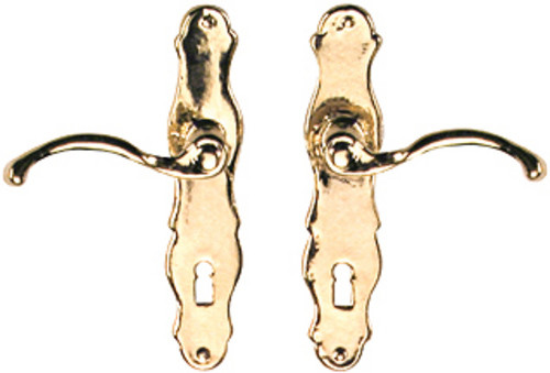 Dollhouse City - Dollhouse Miniatures French Door Handles Set - Brass