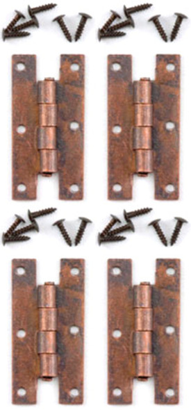 H-Hinges with Nails - Bronze
