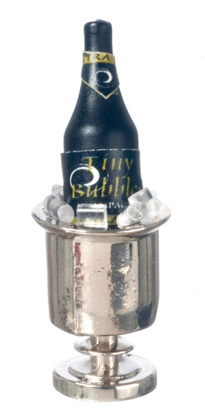 Champagne with Silver Ice Bucket
