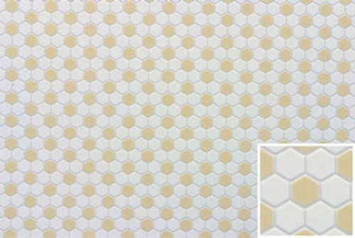 Tile Sheet - White/Beige Hexagonal