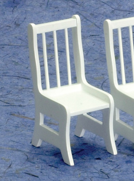 Dollhouse City - Dollhouse Miniatures Kitchen Chair - White
