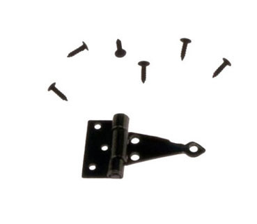 Dollhouse City - Dollhouse Miniatures T-Hinges with Nails Set - Black