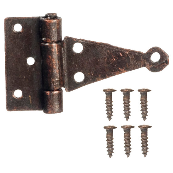 Dollhouse City - Dollhouse Miniatures T-Hinges with Set - Bronze