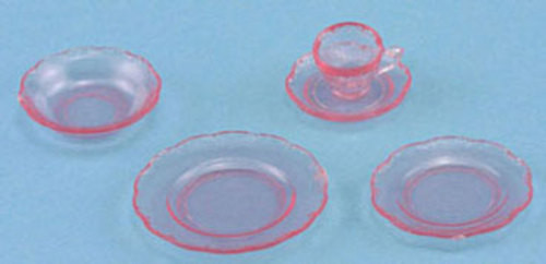 Depression Dish Set - Pink
