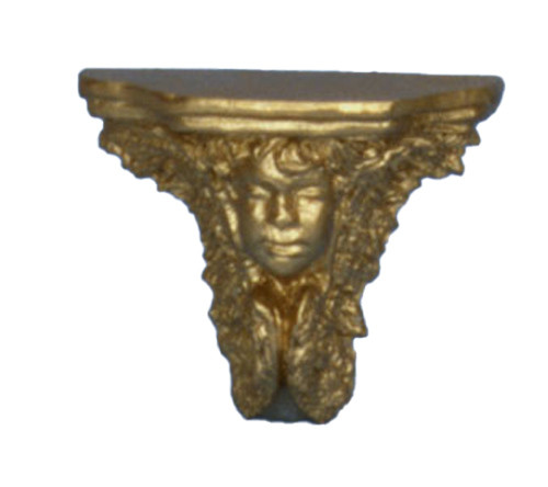 Dollhouse City - Dollhouse Miniatures Cherub Bracket - Gold