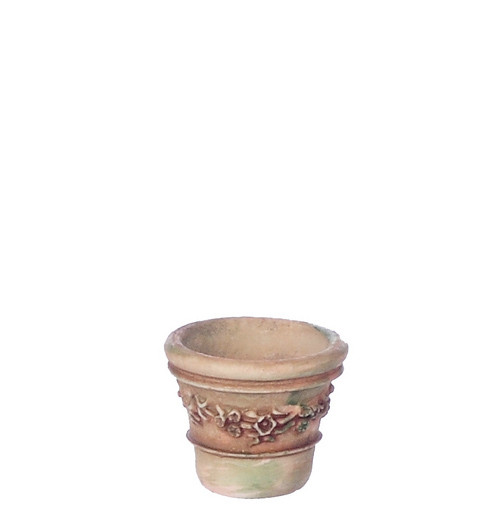 Dollhouse City - Dollhouse Miniatures Victorian Pot Set - Small and Gray Aged