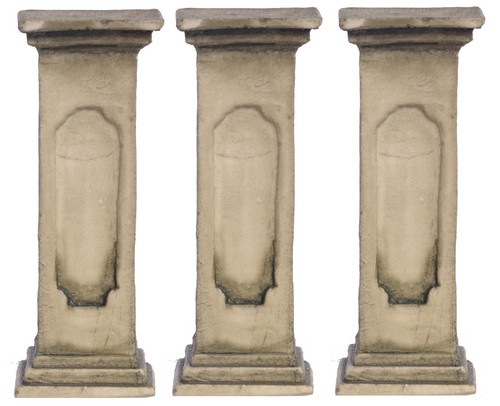 Dollhouse City - Dollhouse Miniatures Small Pedestal Set - Green