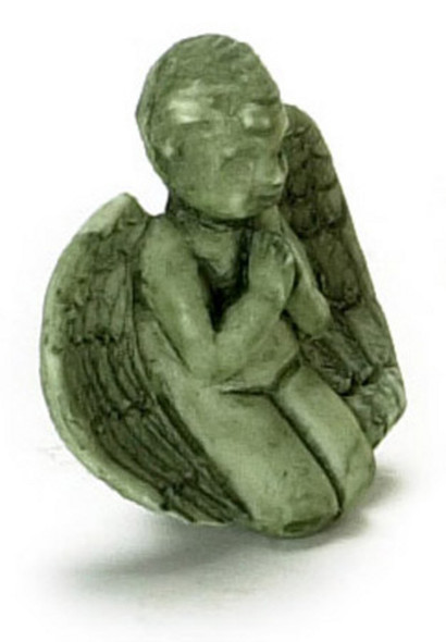 Dollhouse City - Dollhouse Miniatures Praying Cherubs - Green