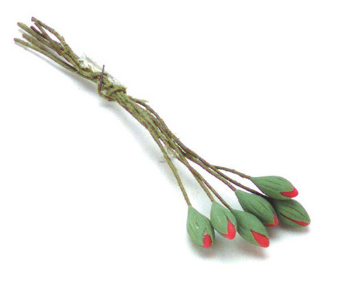 Dollhouse City - Dollhouse Miniatures Water Lily Bud - Hot Pink
