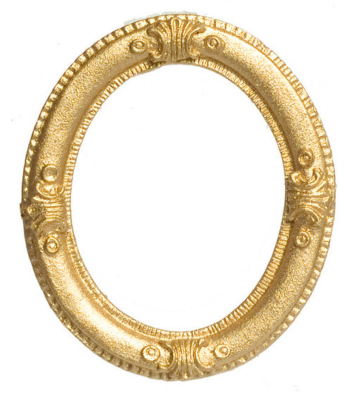 Dollhouse City - Dollhouse Miniatures Picture Frame - Oval and Small