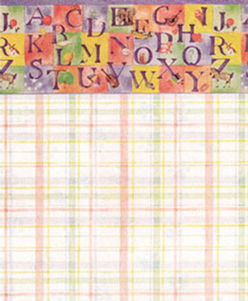 Wallpaper ABC Blocks Set - Pastel