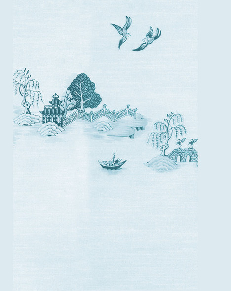 Wallpaper China Grove Mural Set - Black
