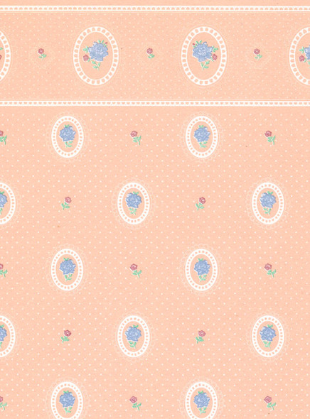 Wallpaper Cameo Reverse Set - Blue