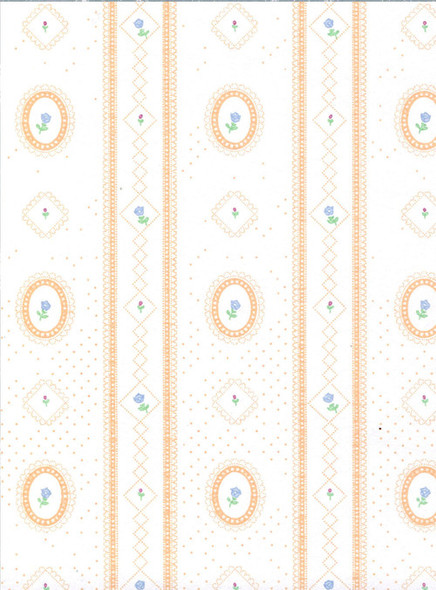 Wallpaper Cameo Stripe Set - Peach