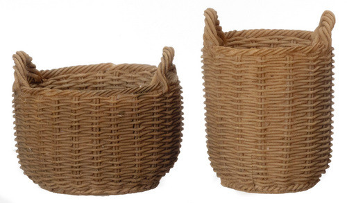 Resin Round Basket Set