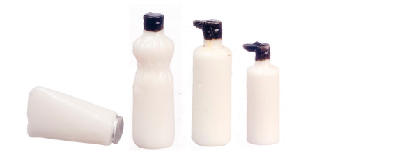 Dollhouse City - Dollhouse Miniatures Assorted Bottles - White
