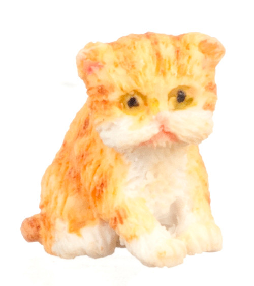 Dollhouse City - Dollhouse Miniatures Persian Kitten - Orange