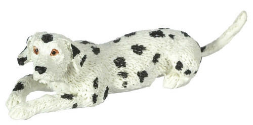 Dollhouse City - Dollhouse Miniatures Laying Dalmation