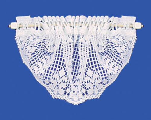 Valance Set - Country Crochet Top White