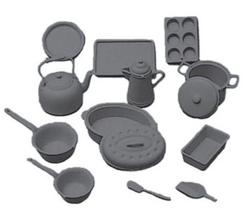 Cookware Kit - Black Fourteen pieces