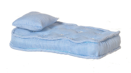 Dollhouse City - Dollhouse Miniatures Single Mattress - Pillow